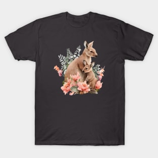 Kangaroo with baby T-Shirt